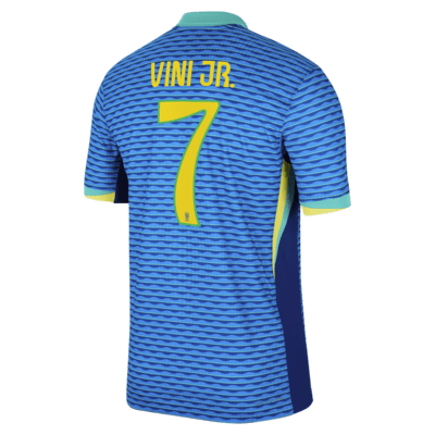 Jersey de fútbol Nike Dri-FIT ADV de la selección nacional de Brasil visitante 2024 Match Vini Jr. para hombre