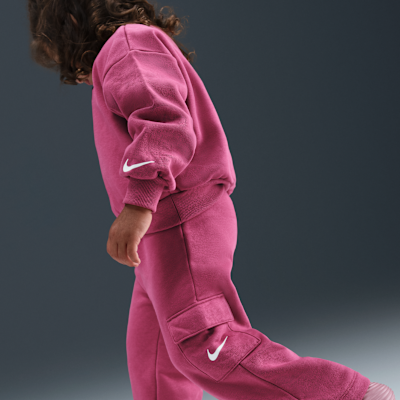 Nike Essentials Toddler Graphic Crew and Cargo Pants Set