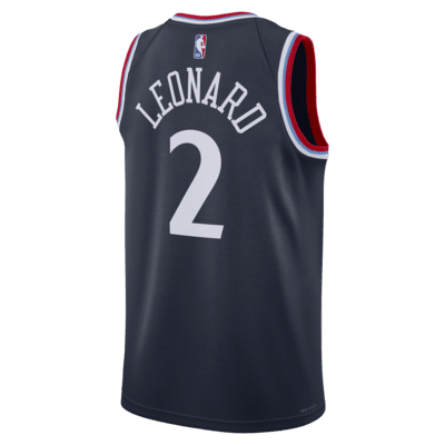 Kawhi Leonard LA Clippers 2024/25 Swingman Icon Edition Nike Dri-FIT NBA-jersey voor heren