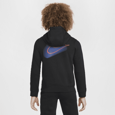 Felpa pullover in fleece con cappuccio Nike Sportswear Standard Issue – Ragazzo