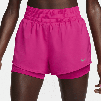 Nike Dri-FIT One Women's Mid-Rise 8cm (approx.) 2-in-1 Shorts