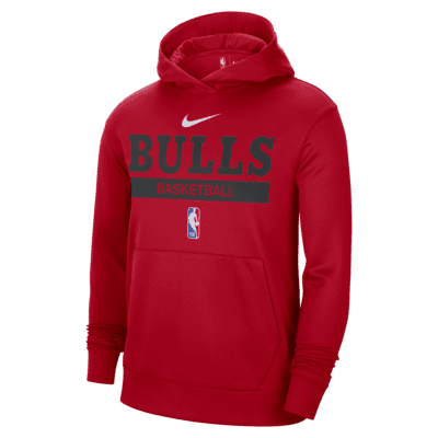Youth Chicago Bulls Nike Red Logo Spotlight Performance Pullover Hoodie