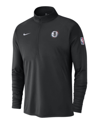 Мужские  Brooklyn Nets City Edition Nike Dri-FIT NBA 1/2-Zip Long-Sleeve Top