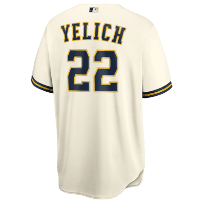 MLB Milwaukee Brewers (Christian Yelich) Men's Replica Baseball Jersey