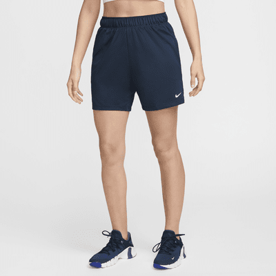 Damskie spodenki bez podszewki ze średnim stanem do fitnessu Dri-FIT Nike Attack 12,5 cm