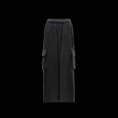 Pants de French Terry de tiro bajo oversized con dobladillo abierto para mujer Nike Sportswear