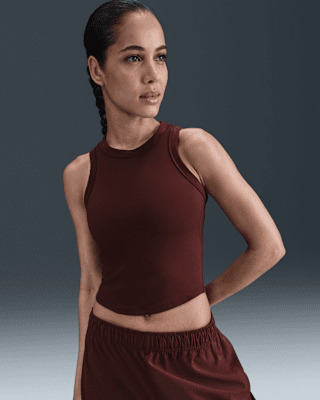 Женские  Nike One Fitted Dri-FIT Cropped Tank Top