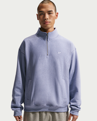 nike grey quarter zip