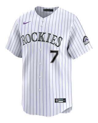 Мужские джерси Brendan Rodgers Colorado Rockies Nike Dri-FIT ADV MLB Limited Jersey
