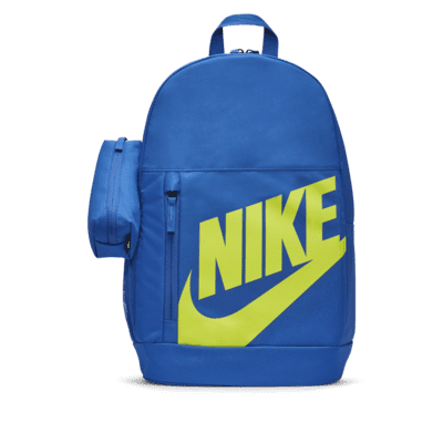 blue and yellow nike backpack