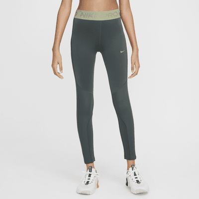 Nike Pro középmagas derekú Therma-FIT leggings lányoknak