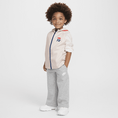 Pants de pierna ancha de tejido Fleece infantiles Nike Sportswear Club