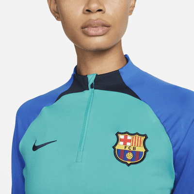 Prenda para la parte superior de entrenamiento de fútbol Nike Dri-FIT para mujer FC Barcelona Strike