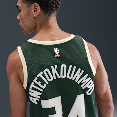 Maglia Milwaukee Bucks Icon Edition Swingman Nike Dri-FIT NBA – Uomo