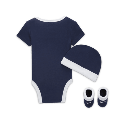 Nike Baby (6-12M) Bodysuit, Hat and Booties Box Set