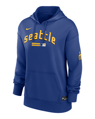Женское худи Seattle Mariners Authentic Collection City Connect Nike Therma MLB Pullover Hoodie