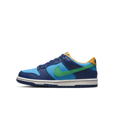 nike sb dunk low red blue yellow