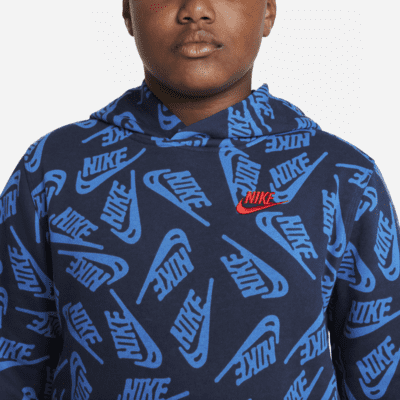 Nike Sportswear Club Fleece Big Kids' (Boys') Pullover Hoodie (Extended Size)