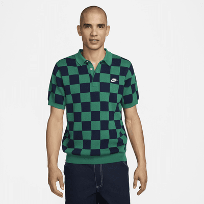 Polo Checkers para hombre Nike Sportswear Club