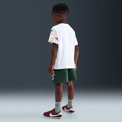 Conjunto de educación física para niños talla pequeña Nike Sportswear Shorts reversibles