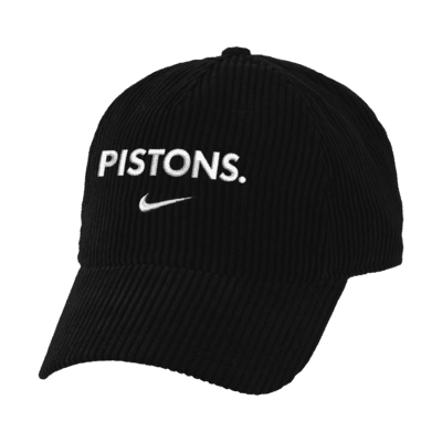 Gorra Campus Nike de pana de la NBA Detroit Pistons Icon Edition