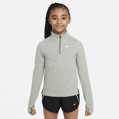 Haut à manches longues et demi-zip Nike Dri-FIT pour ado (fille)