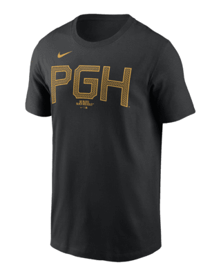 Мужская футболка Pittsburgh Pirates City Connect Wordmark Nike MLB