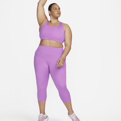 Nike Go Women's Firm-Support High-Waisted Cropped Leggings with Pockets (Plus Size)