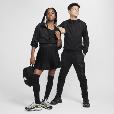 Flísová mikina Nike Sportswear City Utility EasyOn s kapucí a polovičním zipem pro větší děti