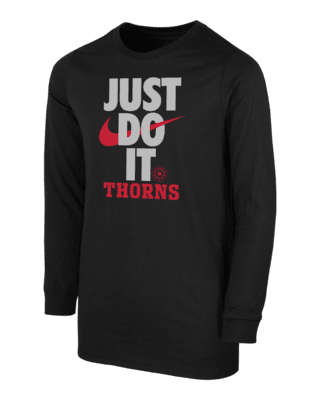 Подростковая футболка Portland Thorns Big Kids' (Boys') Nike Soccer Long-Sleeve