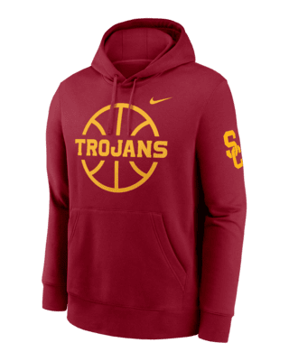 Мужское худи USC Trojans Club Basketball Icon Nike College Pullover Hoodie для баскетбола