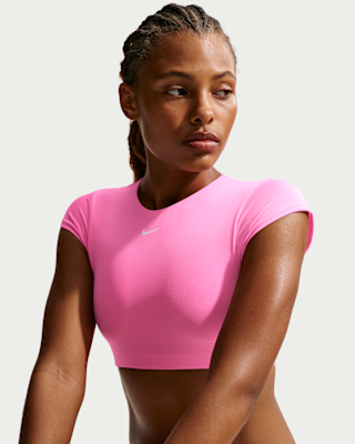 Женские  Nike Swim Cropped Swim Top