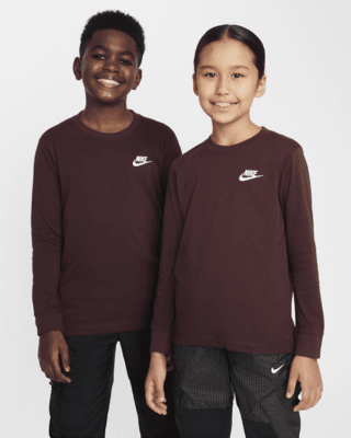 Подростковая футболка Nike Sportswear Big Kids' Long-Sleeve