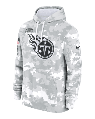 Мужское худи Tennessee Titans Salute to Service Primary Edge Club Nike NFL Pullover Hoodie