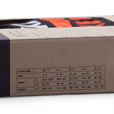 Ropa interior para niños talla grande Nike Micro Print Boxer Briefs (paquete de 3)