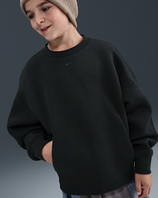 Sweat oversize à col ras-du-cou Nike Sportswear Tech Fleece pour ado (garçon)