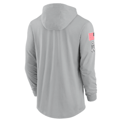 Arizona Cardinals Salute to Service Edge Mascot Lockup Men’s Nike Dri-FIT NFL Long-Sleeve Hooded Top