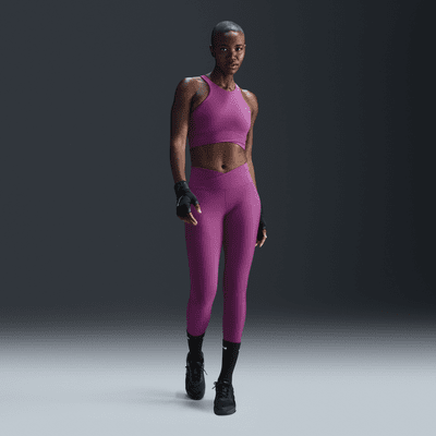 Brassière de sport à col montant, maintien léger et doublure légère Nike One Twist pour femme