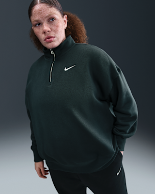 Женские  Nike Sportswear Phoenix Fleece Over-Oversized 1/4-Zip (Plus Size)