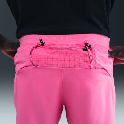 Shorts de correr Dri-FIT ADV de 13 cm con forro de ropa interior para hombre Nike Trail Second Sunrise