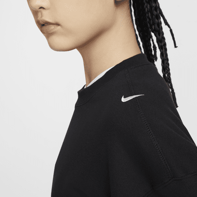 เสื้อ Shrug ผ้าเฟรนช์เทรีขนาดโอเวอร์ไซส์ผู้หญิง Nike Sportswear