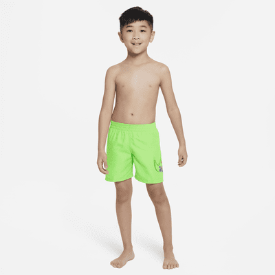 Traje de baño tipo short de vóleibol de 13 cm para niños talla pequeña