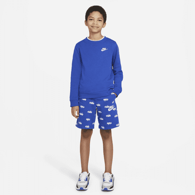 Nike Sportswear Big Kids' (Boys') Fleece Printed Shorts