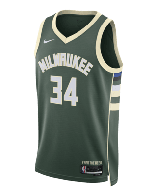 Мужские джерси Milwaukee Bucks Icon Edition 2022/23 Nike Dri-FIT NBA Swingman Jersey