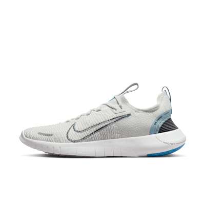 Nike Free sneaker Platinum Tint/Light Armory Blue/Wit/Iron Grey