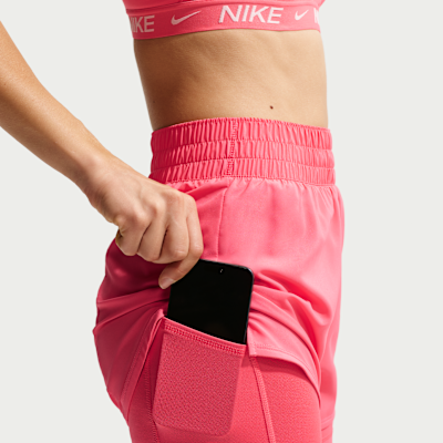 Shorts 2 en 1 Dri-FIT de tiro alto de 8 cm para mujer Nike One