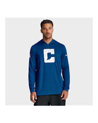 Мужские  Indianapolis Colts Option Read Nike Dri-FIT NFL Long-Sleeve Hooded Top