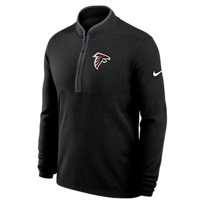 Atlanta Falcons Logo Victory Men's Nike Dri-FIT NFL 1/2-Zip Long-Sleeve Top