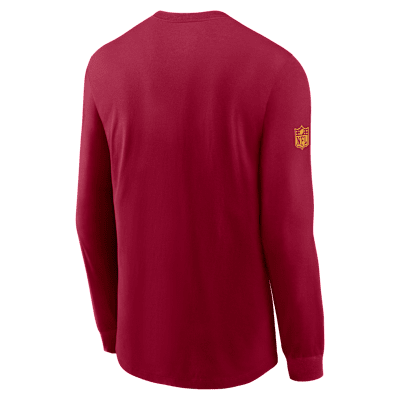 Playera de manga larga Nike Dri-FIT de la NFL para hombre Washington Commanders Sideline Team Issue