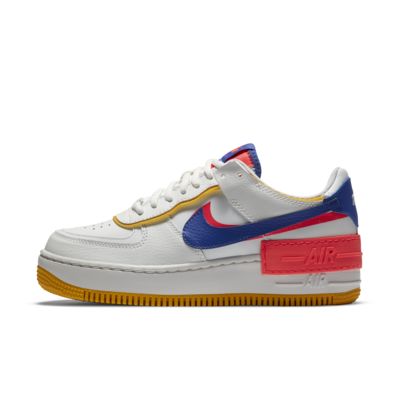 nike air force 1 shadow blue red